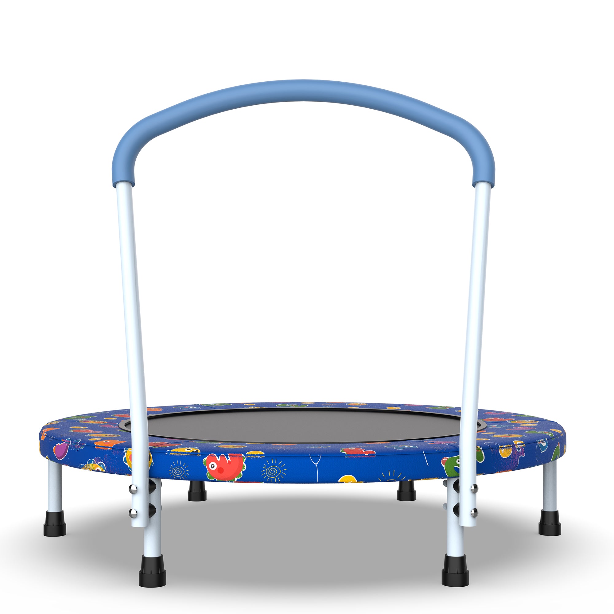 Mini Trampoline For Kids Ages 1-6 Indoor Outdoor Trampoline With Handle  For Kids