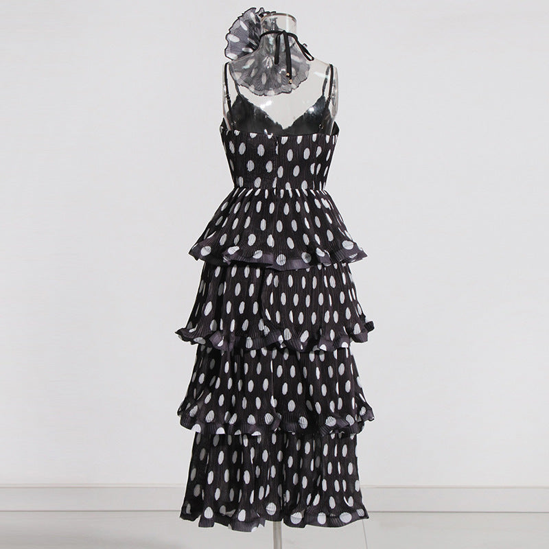 Sling Design Cake Layer Dress Female