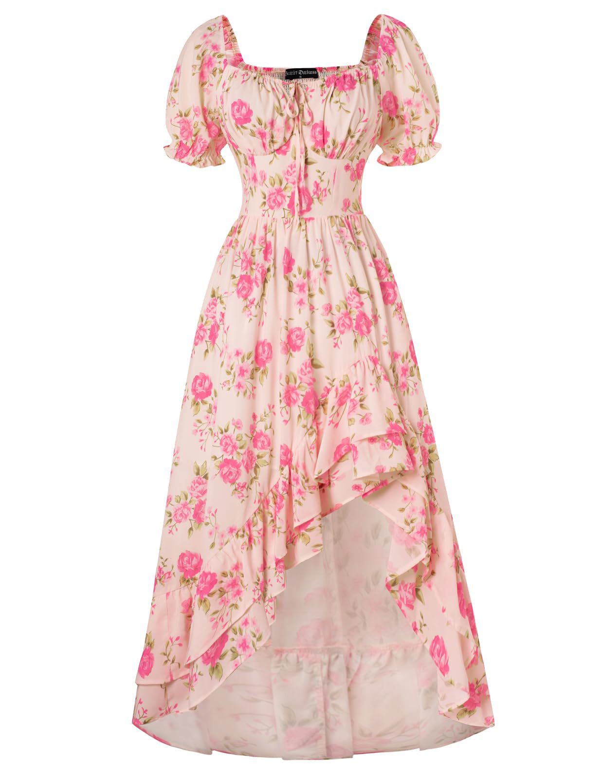 French-style Floral Print Slim-fit Slip Dress For Women