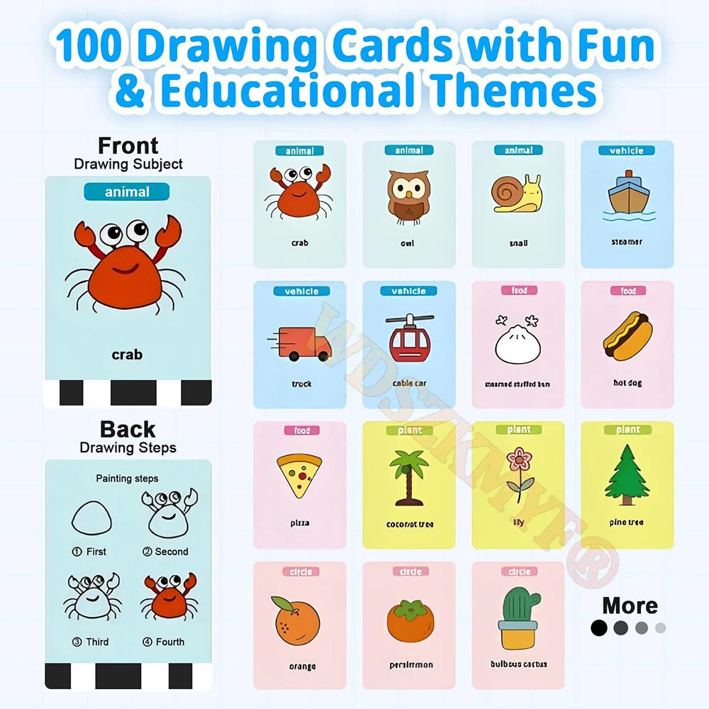 Intelligent Voicebots Drawing Robot For Kids Voice Interactive Early Education Drawing Machine Magic Painting Gift For Boy Girls