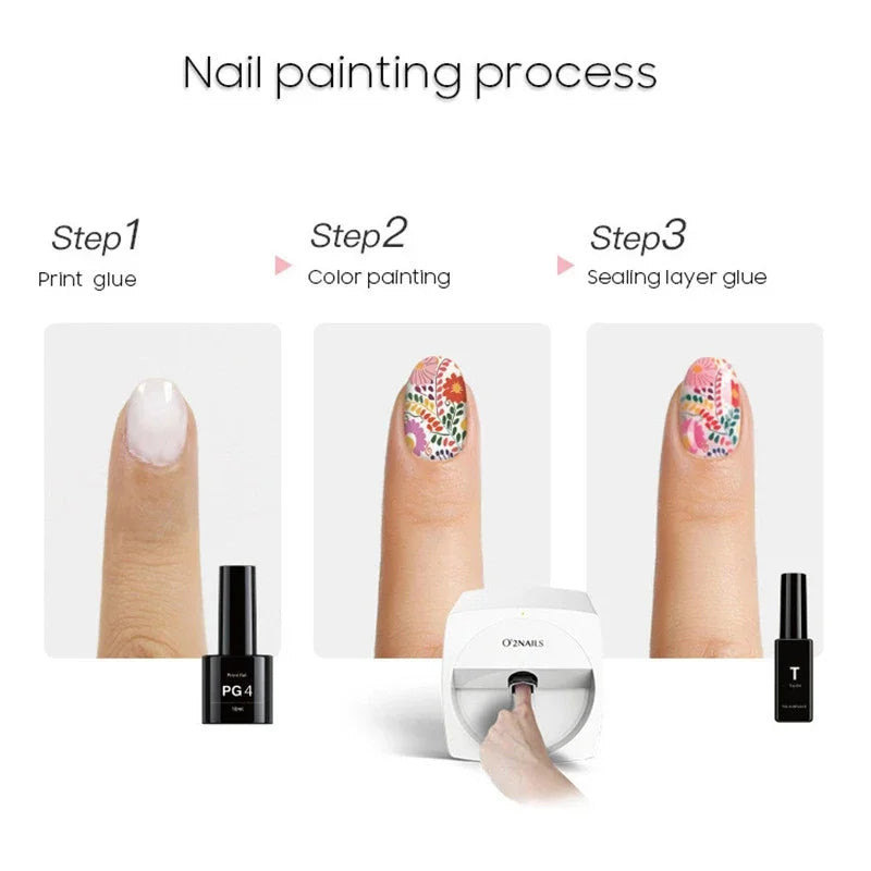 Smart Professional Mobile Nail Printer Machine For Beatuy Salon Or Home Use
