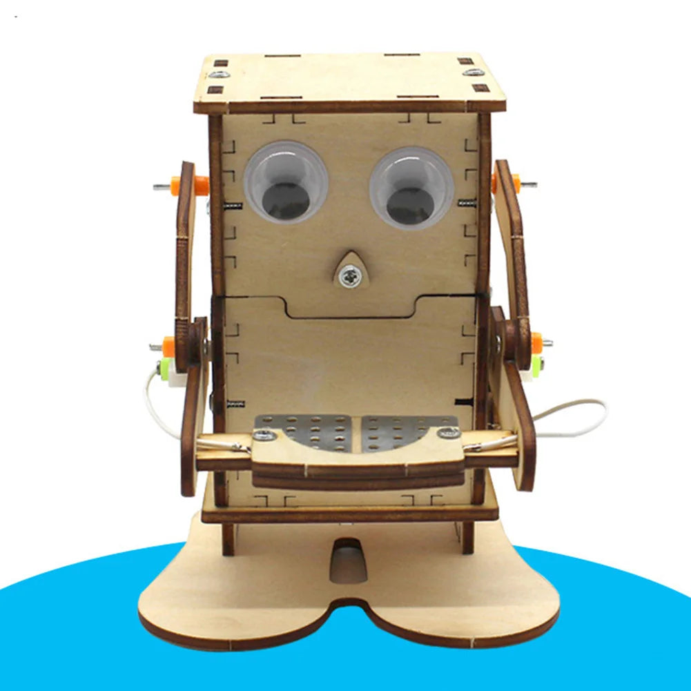 CoinBot DIY Robot Kit – Wooden STEM Learning Project for Kids
