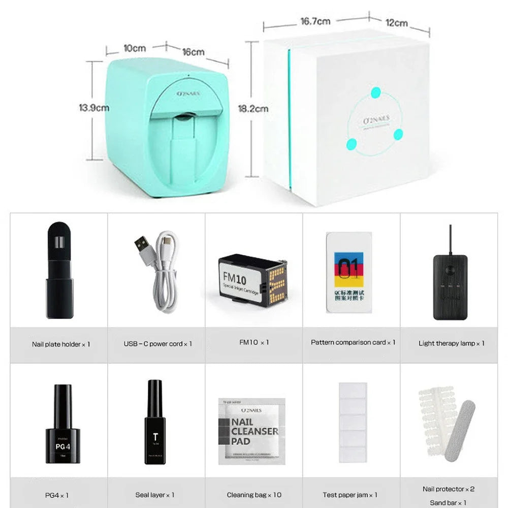 Smart Professional Mobile Nail Printer Machine For Beatuy Salon Or Home Use