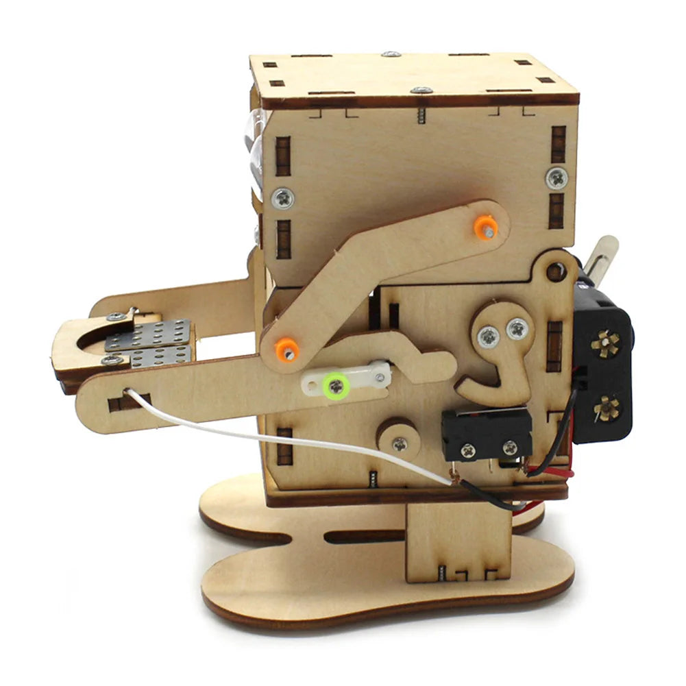 CoinBot DIY Robot Kit – Wooden STEM Learning Project for Kids