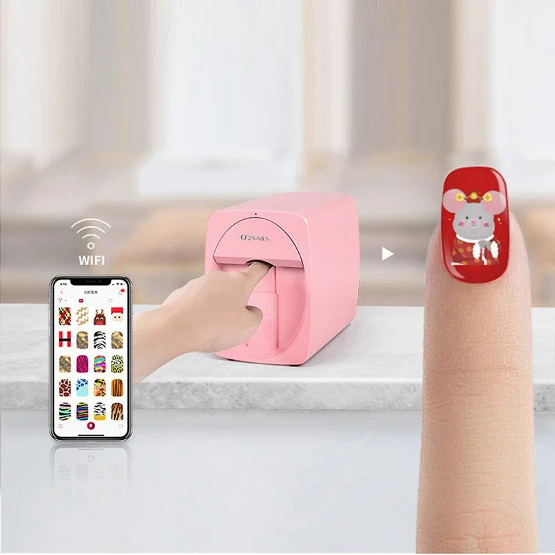 Smart Professional Mobile Nail Printer Machine For Beatuy Salon Or Home Use