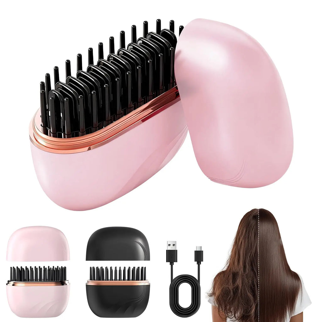 SmoothGo Portable Hair Straightener Brush