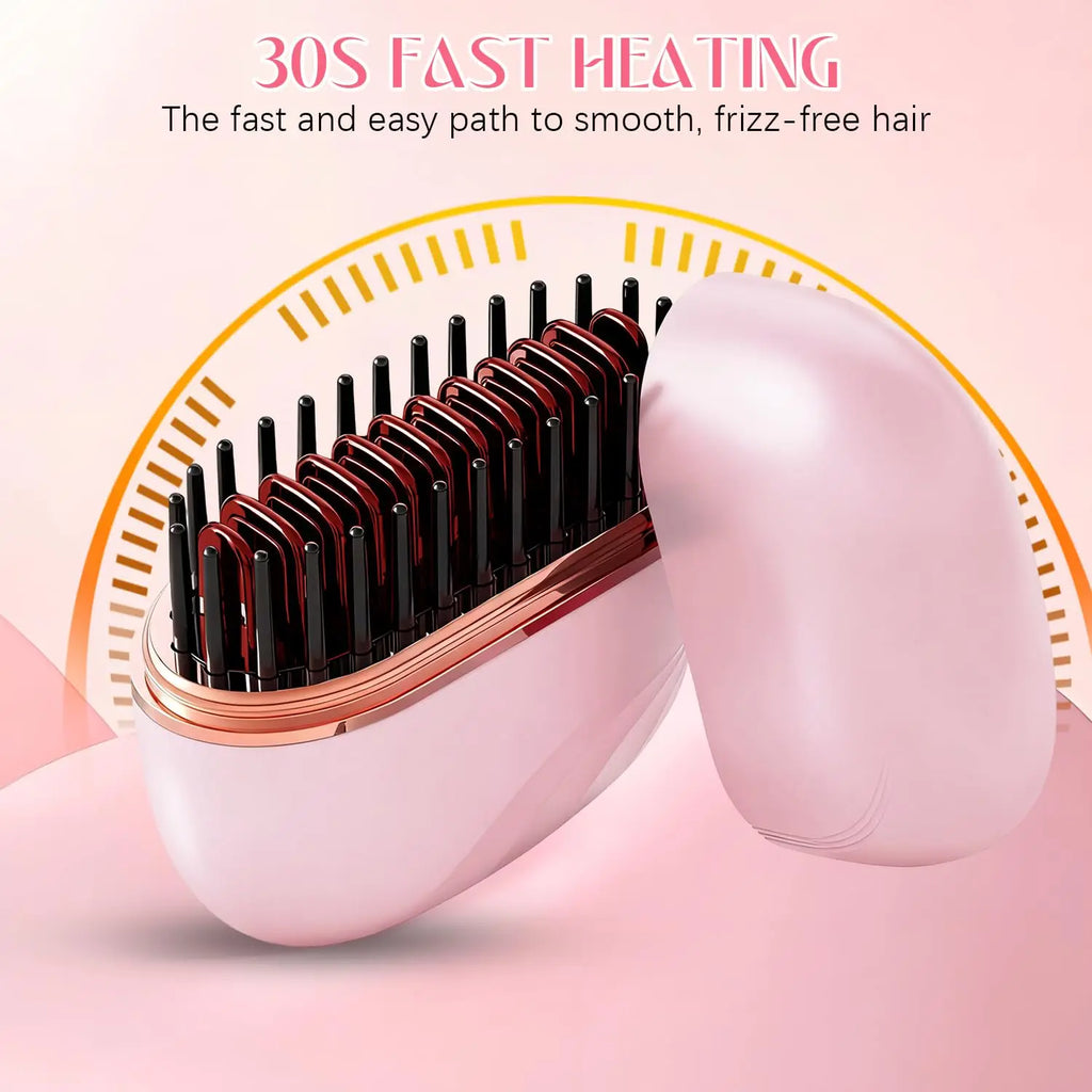 SmoothGo Portable Hair Straightener Brush